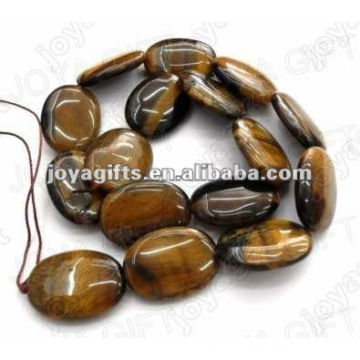 18x25mm natural tigereye pedra plana oval beads